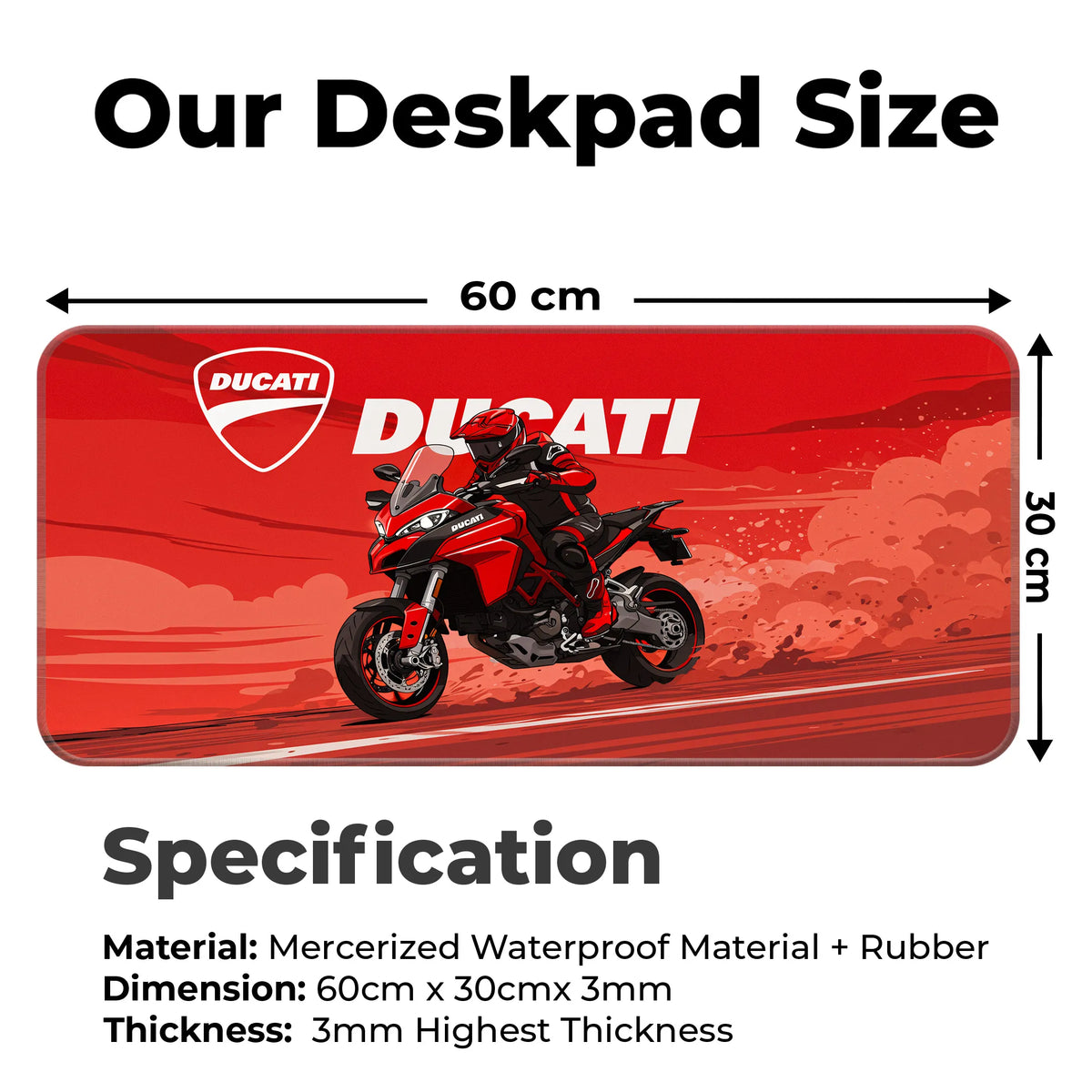 Ducati Racing Motorcycle Deskmat