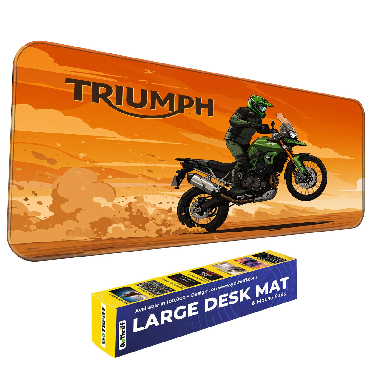 Triumph Adventure Motorcycle Deskmat