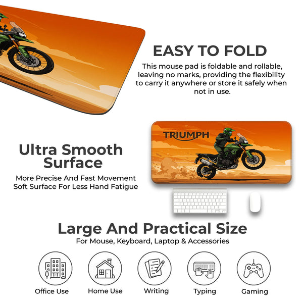 Triumph Adventure Motorcycle Deskmat