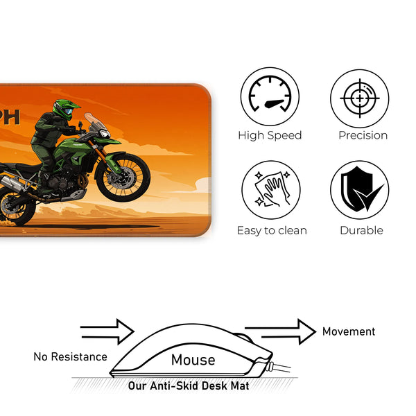 Triumph Adventure Motorcycle Deskmat