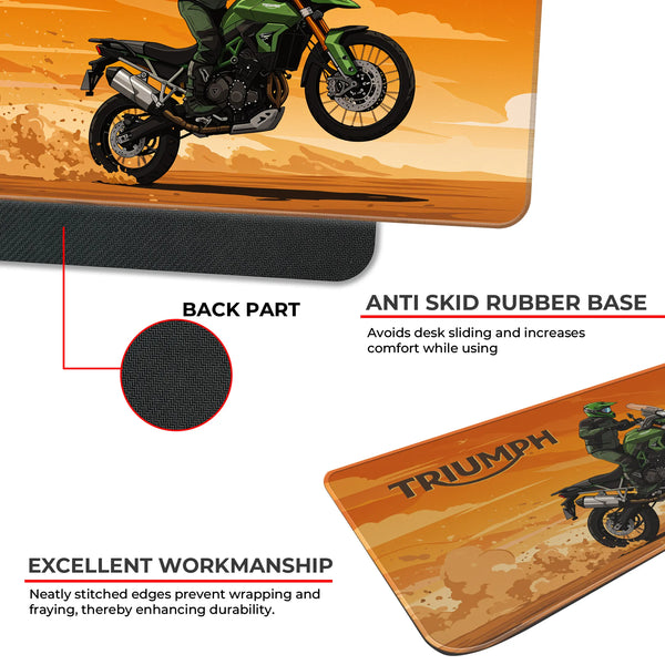 Triumph Adventure Motorcycle Deskmat