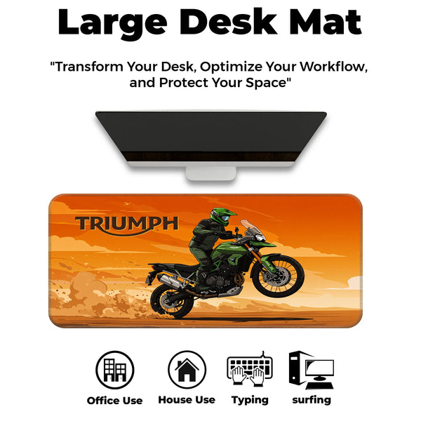 Triumph Adventure Motorcycle Deskmat