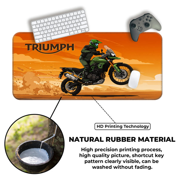 Triumph Adventure Motorcycle Deskmat