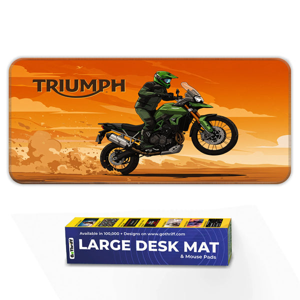 Triumph Adventure Motorcycle Deskmat