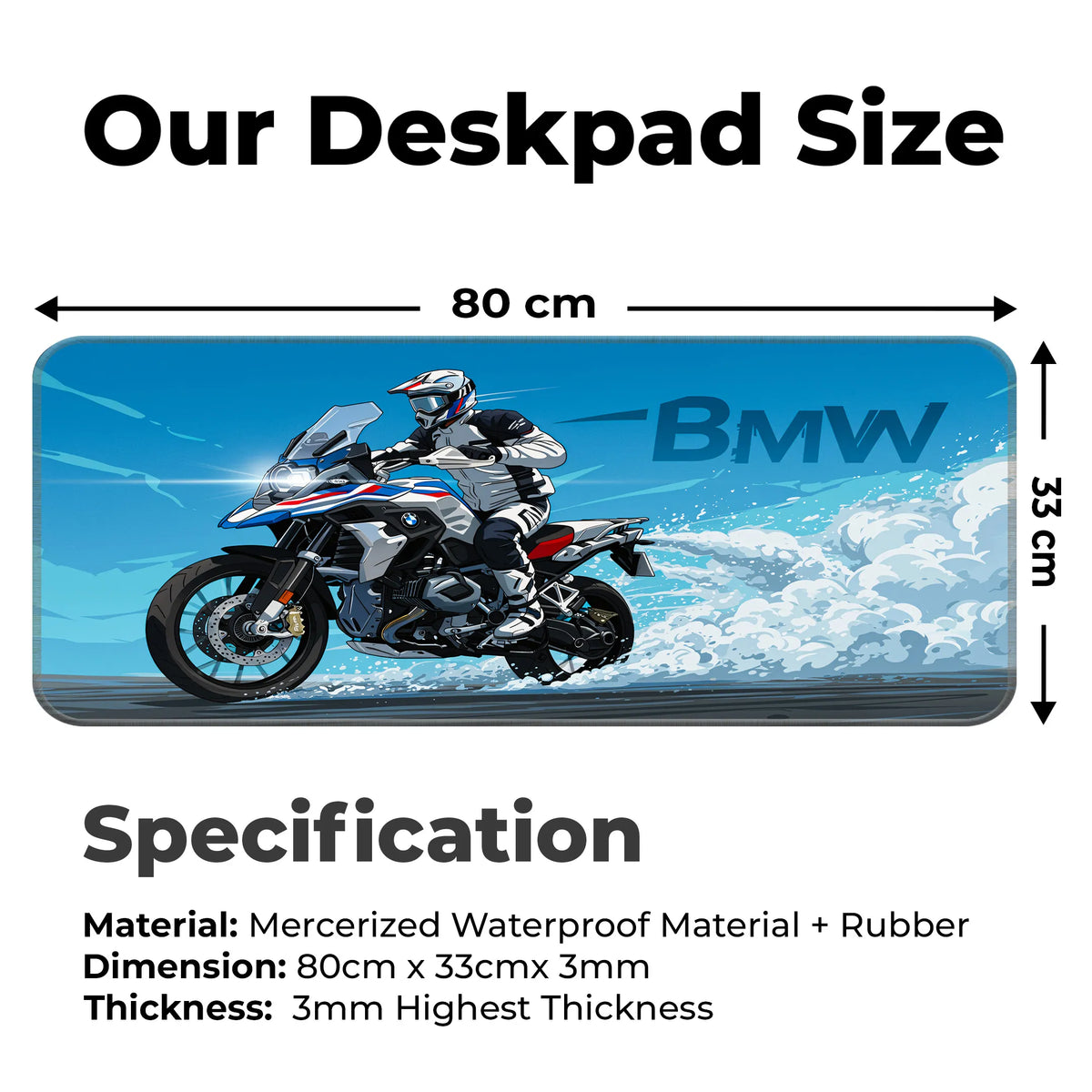 BMW GS Adventure Bike Deskmat