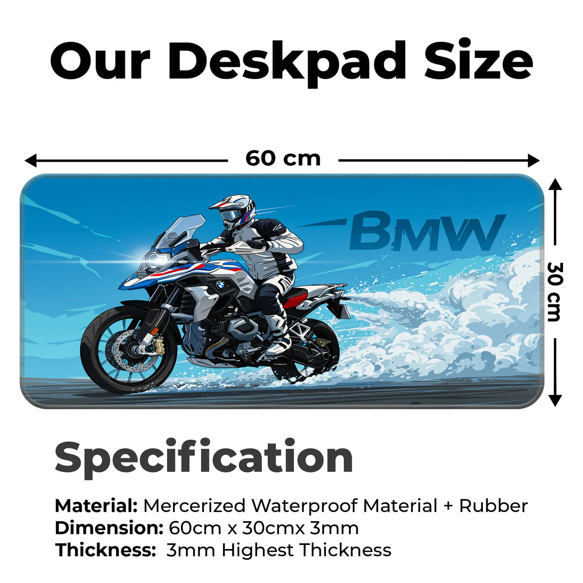 BMW GS Adventure Bike Deskmat