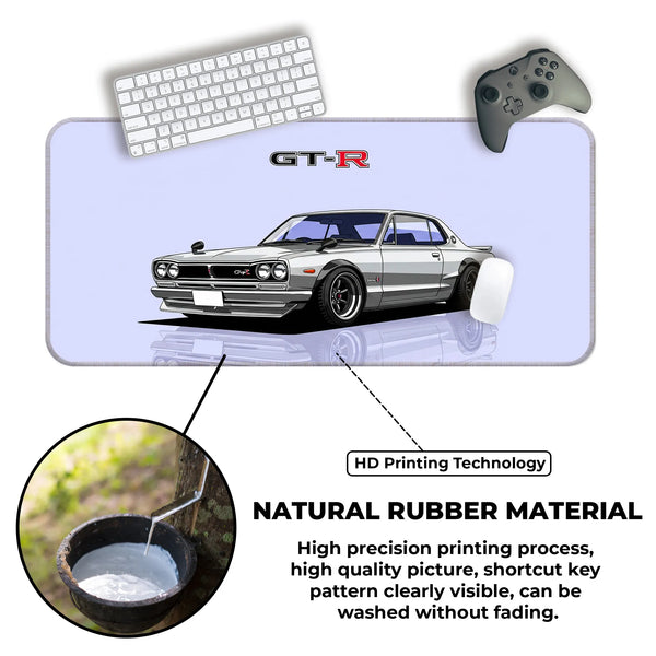 Nissan GT-R Hakosuka Classic JDM Car Deskmat