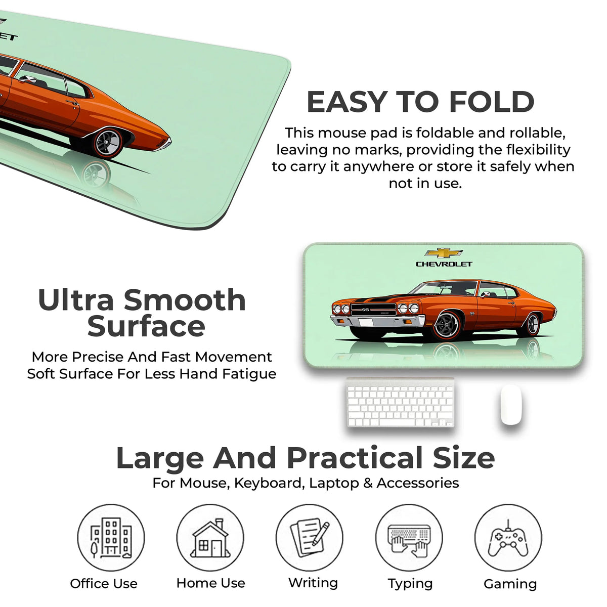 Chevrolet Chevelle SS Classic Muscle Car Deskmat
