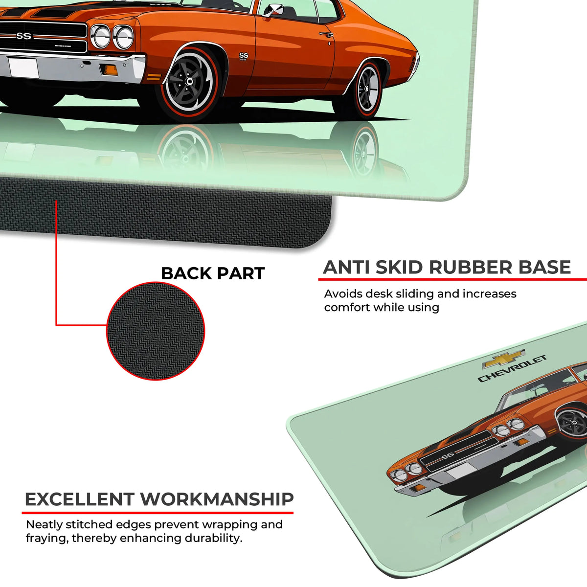 Chevrolet Chevelle SS Classic Muscle Car Deskmat