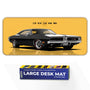 Dodge Charger Classic Black & White Muscle Car Deskmat