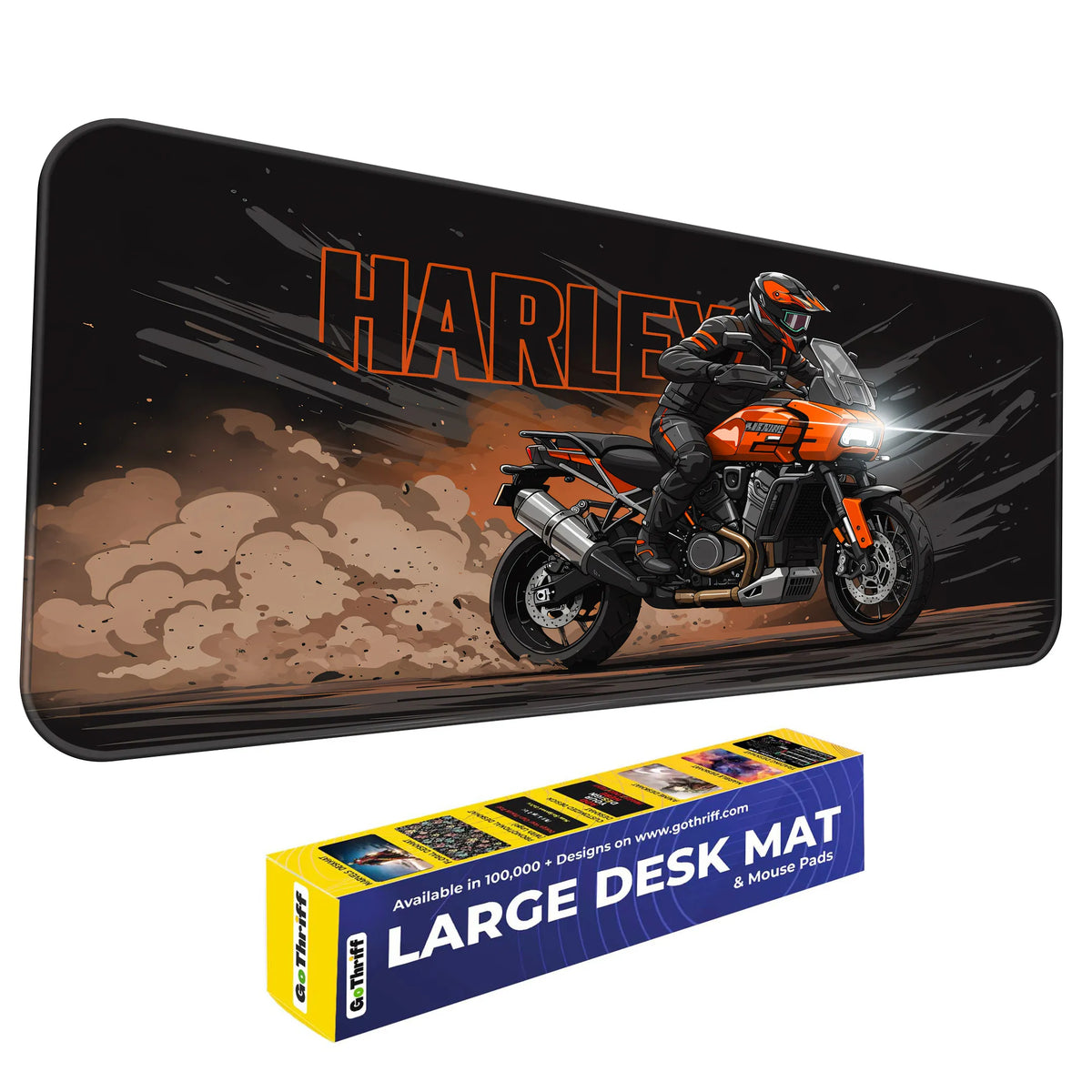 Harley-Davidson Adventure Touring Orange Black Deskmat