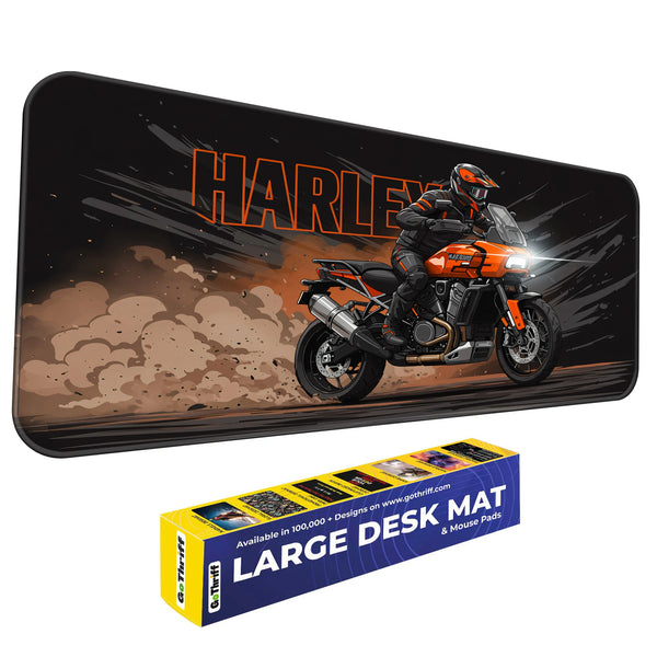 Harley-Davidson Adventure Touring Orange Black Deskmat
