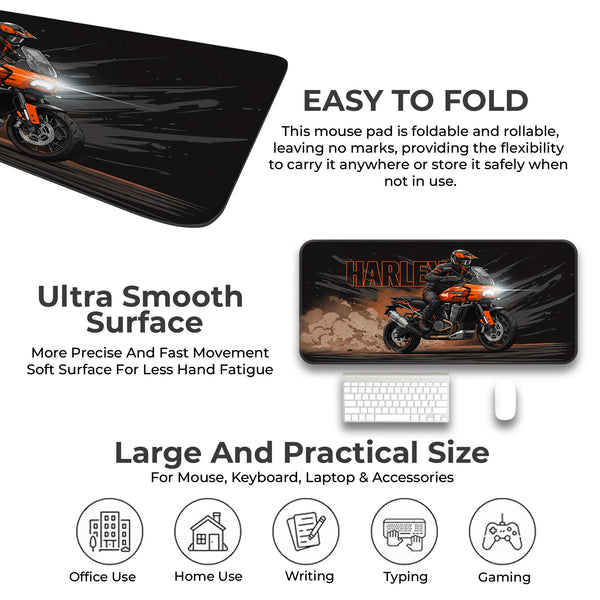 Harley-Davidson Adventure Touring Orange Black Deskmat