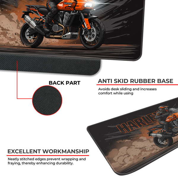 Harley-Davidson Adventure Touring Orange Black Deskmat