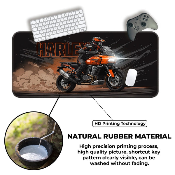 Harley-Davidson Adventure Touring Orange Black Deskmat