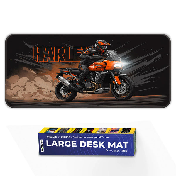 Harley-Davidson Adventure Touring Orange Black Deskmat