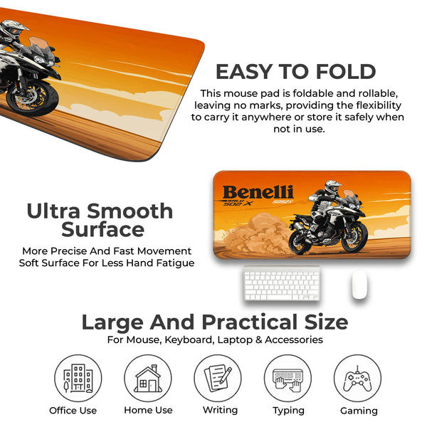 Benelli TRK 502X Adventure Touring White Deskmat