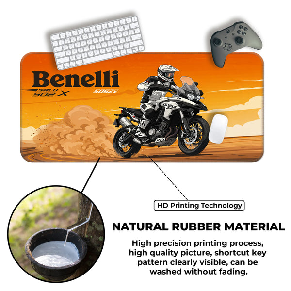 Benelli TRK 502X Adventure Touring White Deskmat