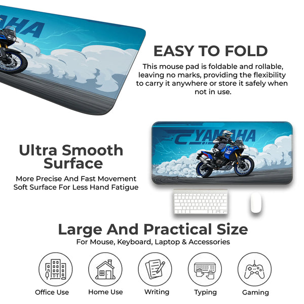 Yamaha Tenere 700 Blue Adventure Touring Deskmat