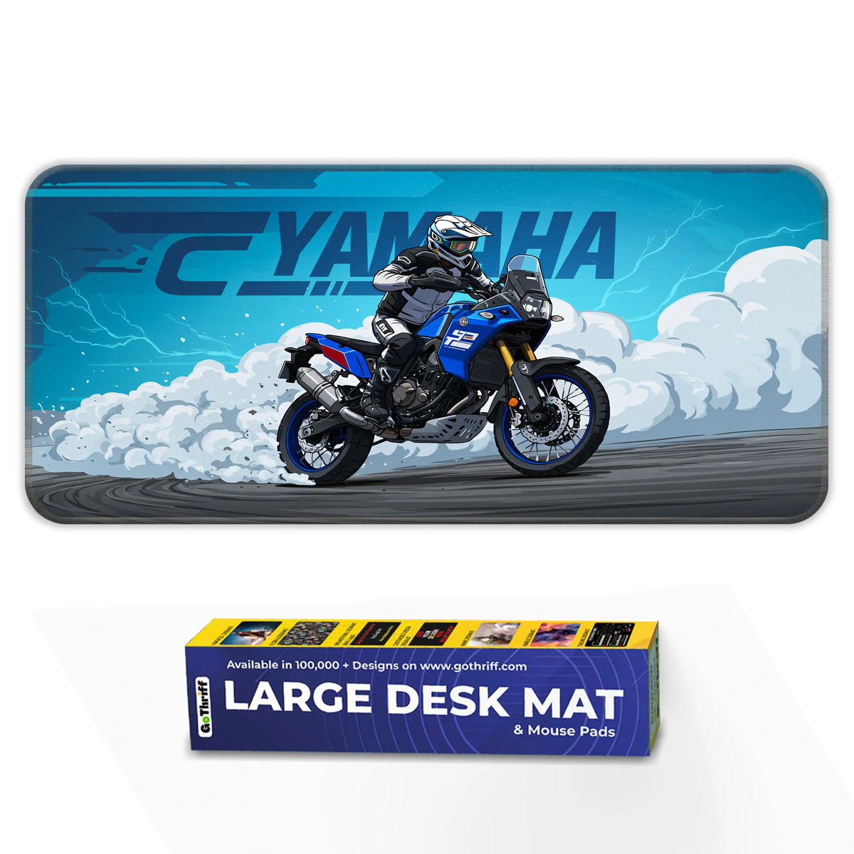 Yamaha Tenere 700 Blue Adventure Touring Deskmat