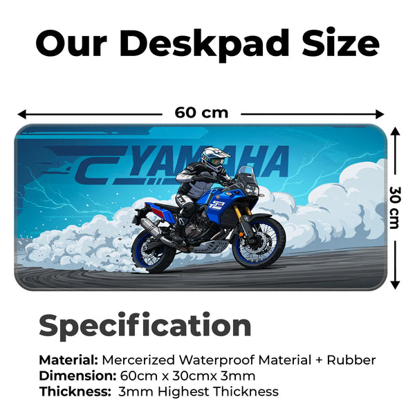 Yamaha Tenere 700 Blue Adventure Touring Deskmat
