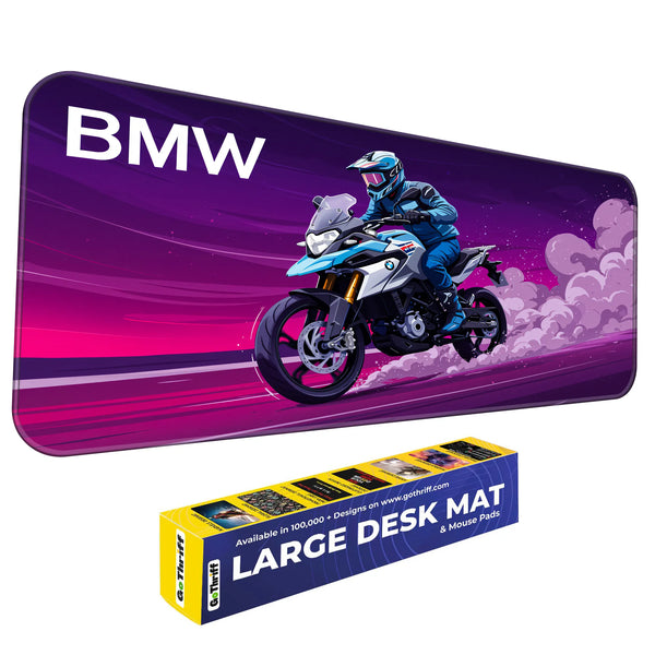 BMW Adventure Motorcycle Purple Racing Deskmat
