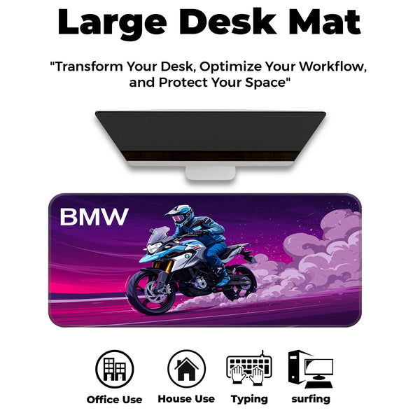 BMW Adventure Motorcycle Purple Racing Deskmat