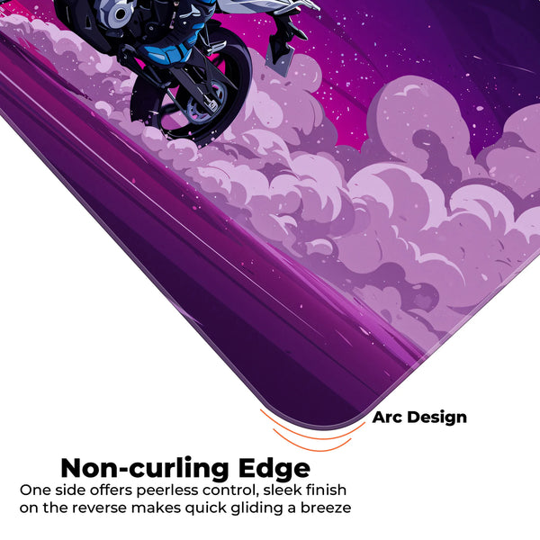 BMW Adventure Motorcycle Purple Racing Deskmat