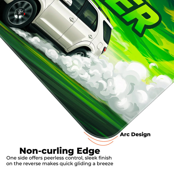 Toyota Fortuner White SUV Deskmat for Car Enthusiasts