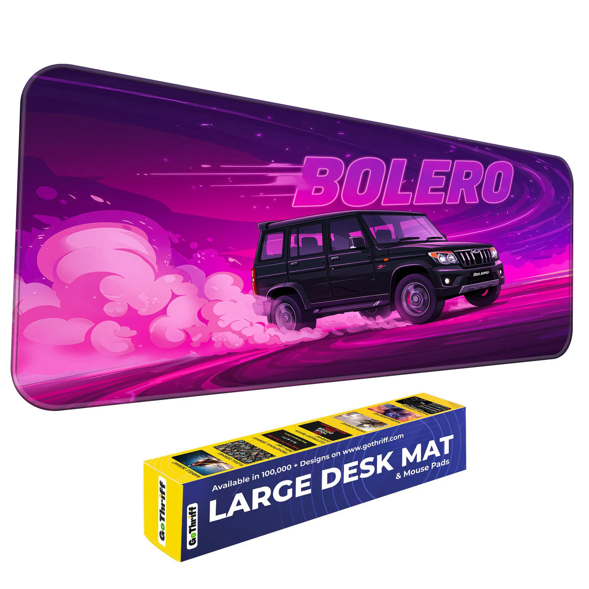 Mahindra Bolero Black SUV Deskmat