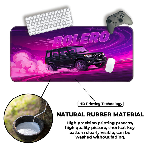 Mahindra Bolero Black SUV Deskmat
