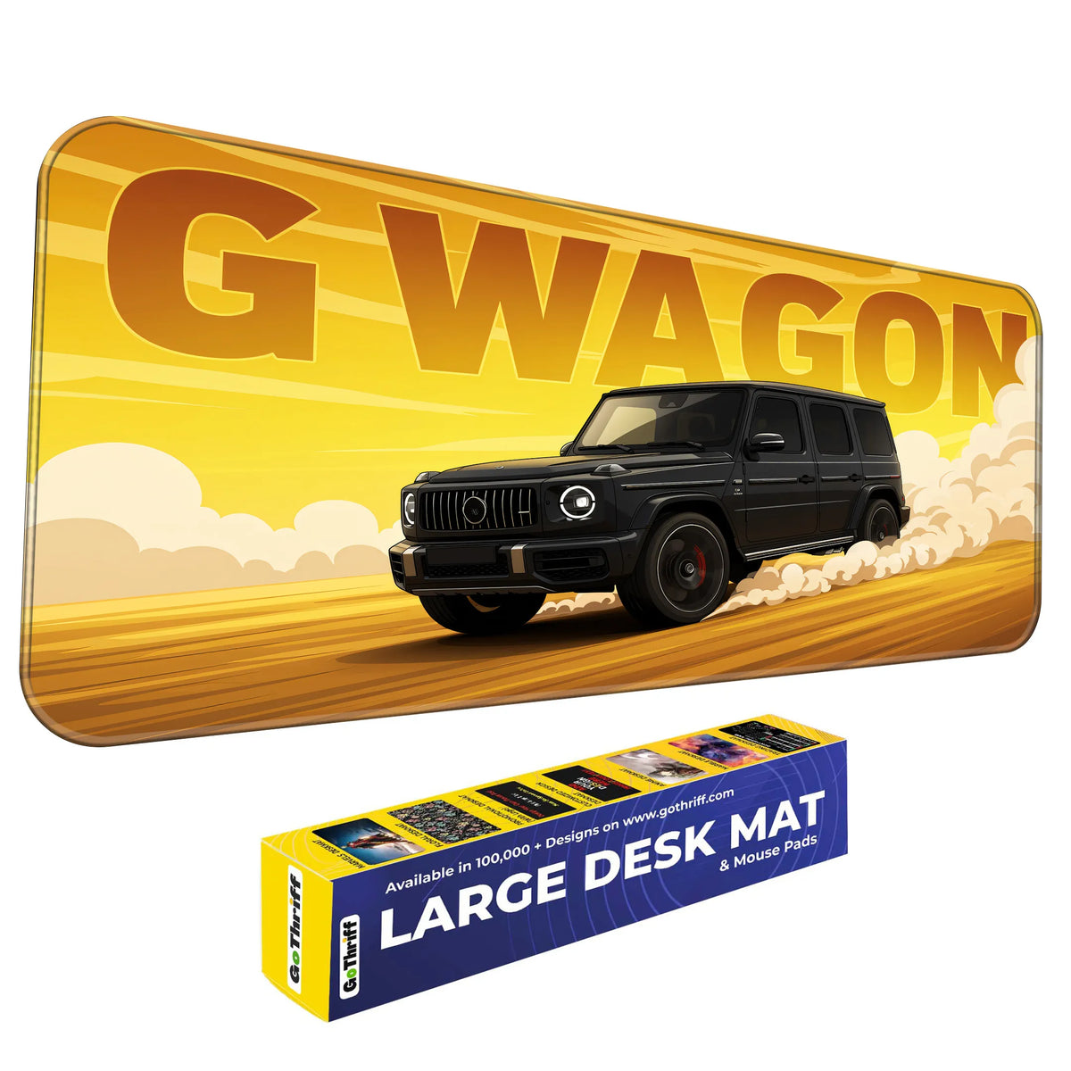 Mercedes G Wagon Black Luxury SUV Deskmat