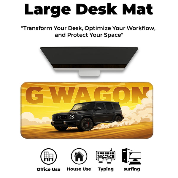 Mercedes G Wagon Black Luxury SUV Deskmat