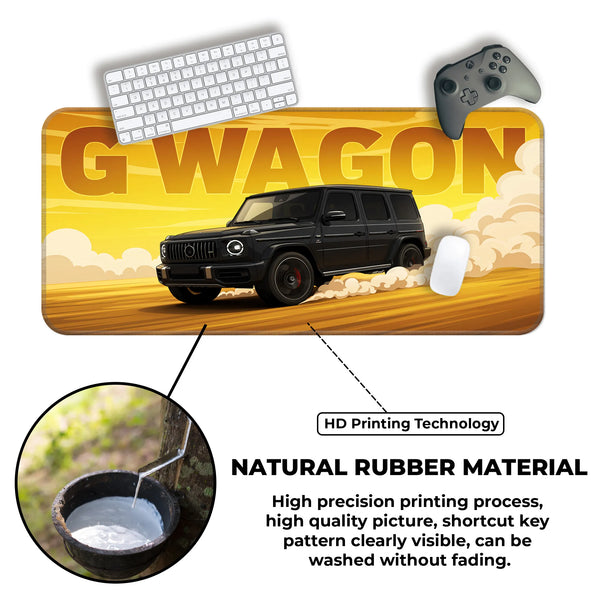 Mercedes G Wagon Black Luxury SUV Deskmat