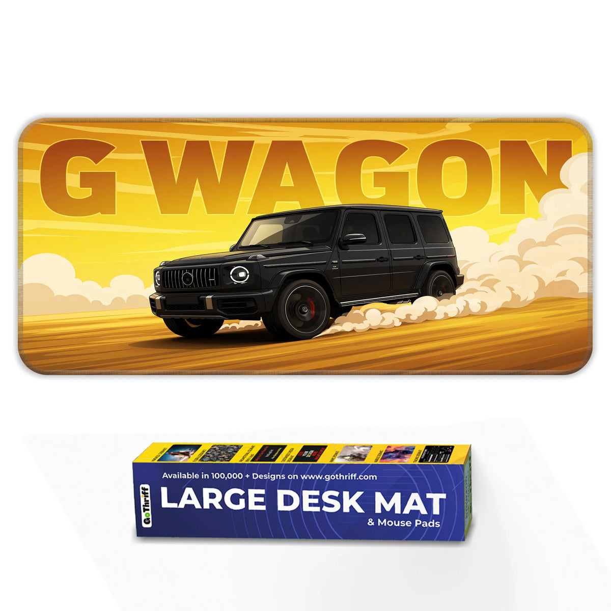 Mercedes G Wagon Black Luxury SUV Deskmat