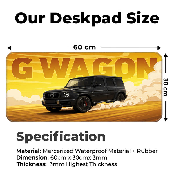 Mercedes G Wagon Black Luxury SUV Deskmat