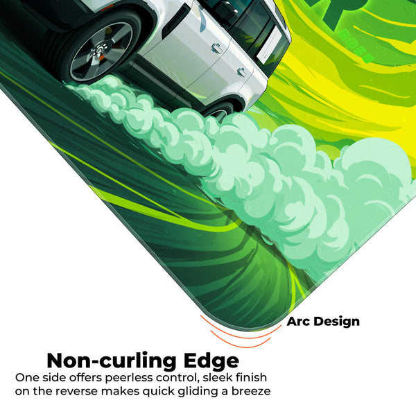 Land Rover Defender White Adventure SUV Deskmat