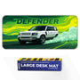 Land Rover Defender White Adventure SUV Deskmat