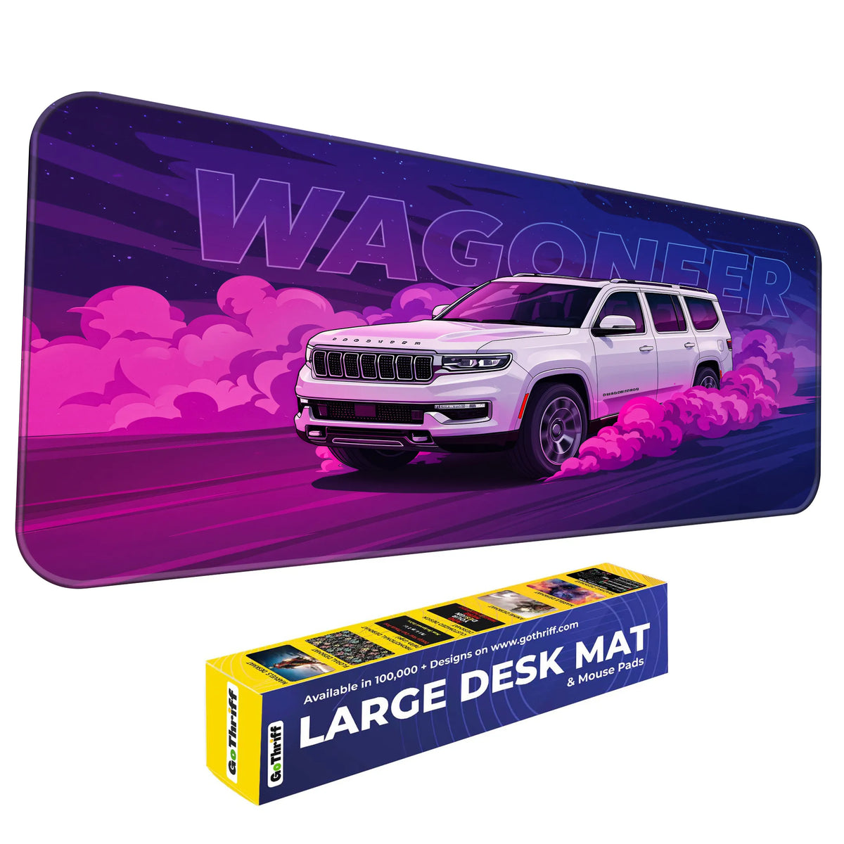 Jeep Wagoneer White Premium SUV Deskmat