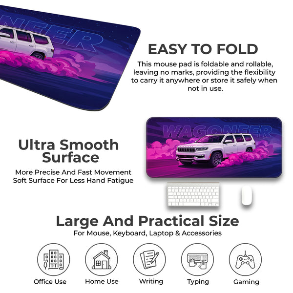 Jeep Wagoneer White Premium SUV Deskmat