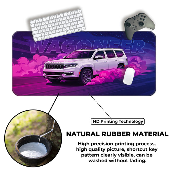 Jeep Wagoneer White Premium SUV Deskmat