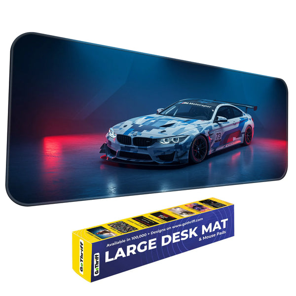 BMW M4 GT3 Camouflage Racing Car Deskmat