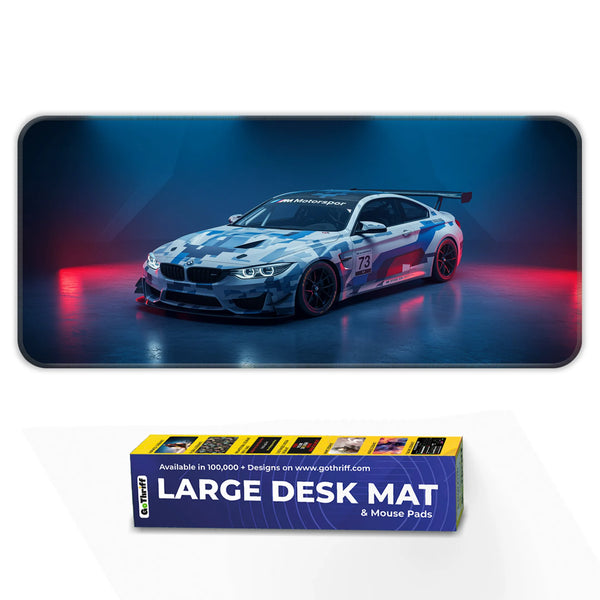 BMW M4 GT3 Camouflage Racing Car Deskmat
