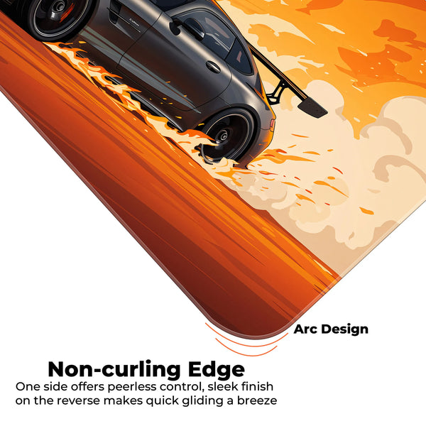 Mercedes AMG GT Racing Flames Deskmat