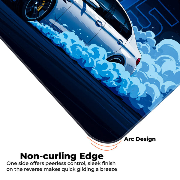 BMW M5 Drift Smoke Blue Art Deskmat