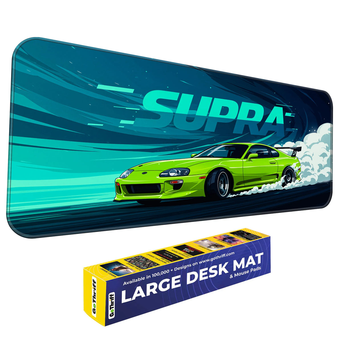 Toyota Supra JDM Drift Green Deskmat