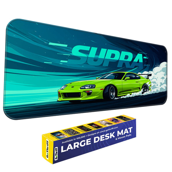 Toyota Supra JDM Drift Green Deskmat
