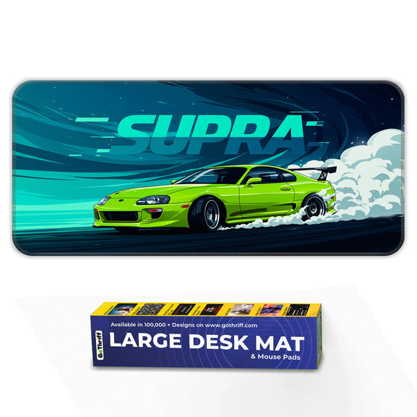 Toyota Supra JDM Drift Green Deskmat
