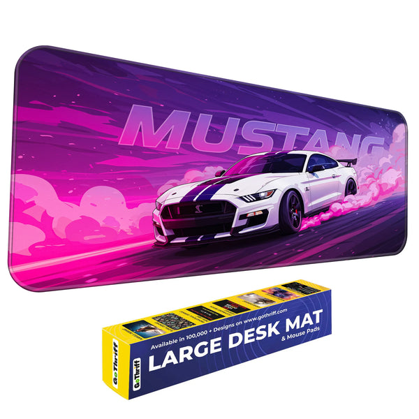 Ford Mustang Drift Smoke Purple Deskmat