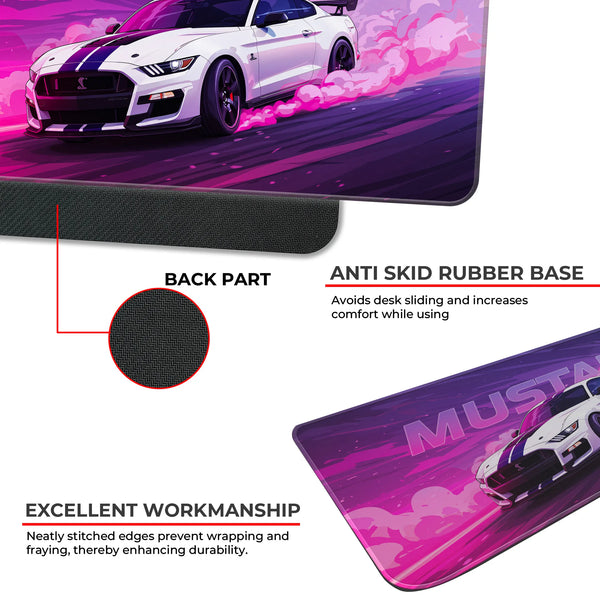 Ford Mustang Drift Smoke Purple Deskmat
